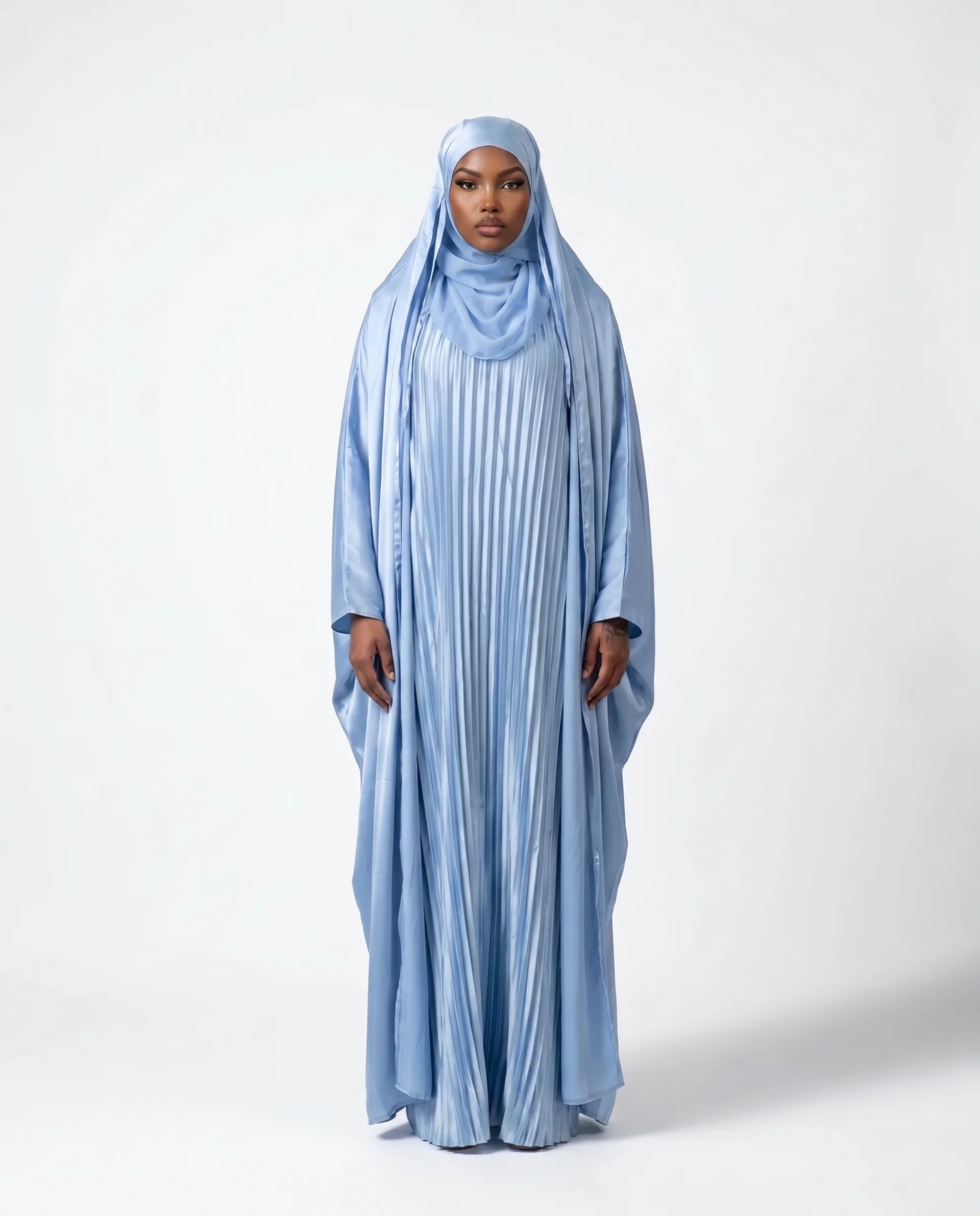 Satin Overhead Abaya Set