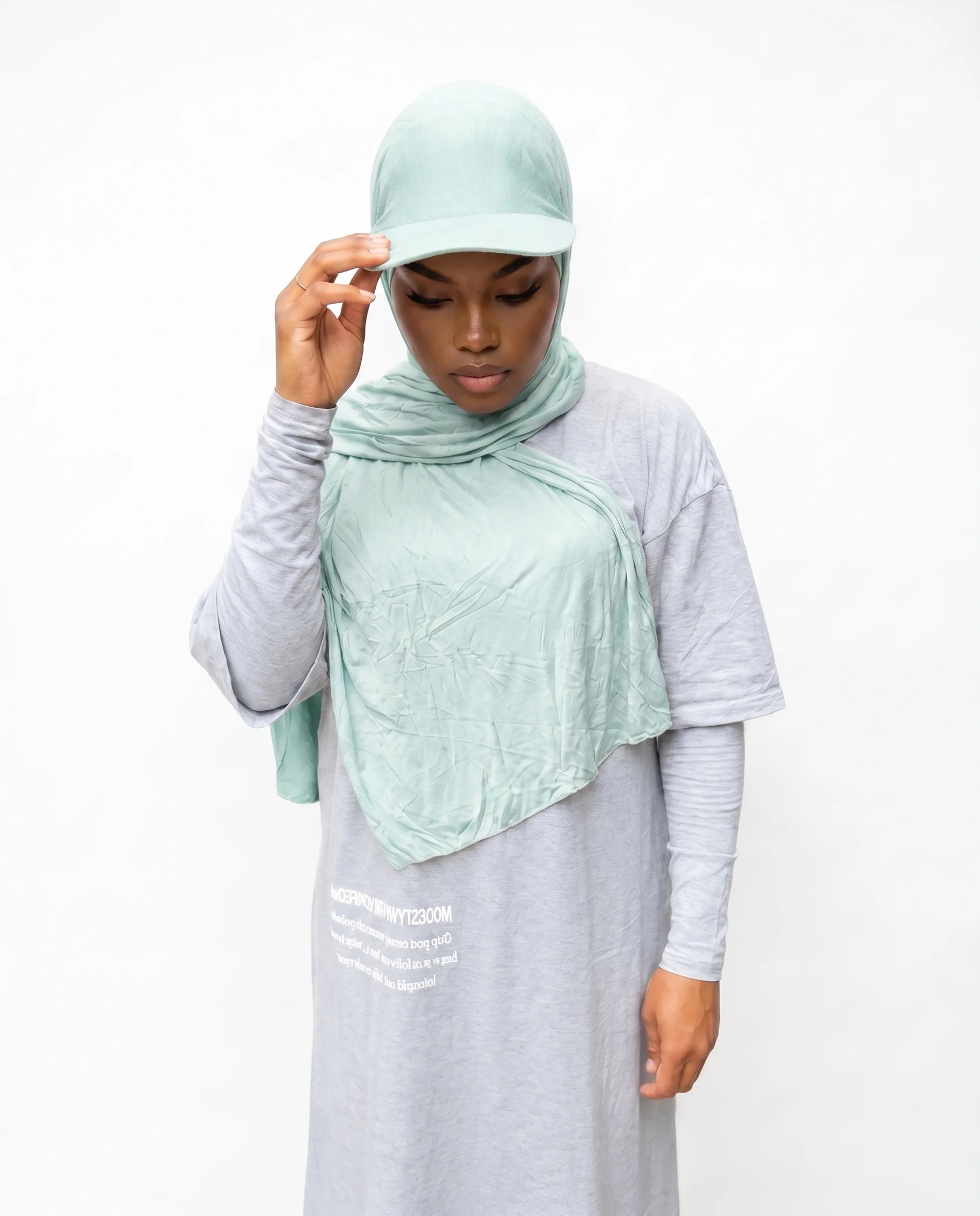 Fitted Cap Jersey Hijab