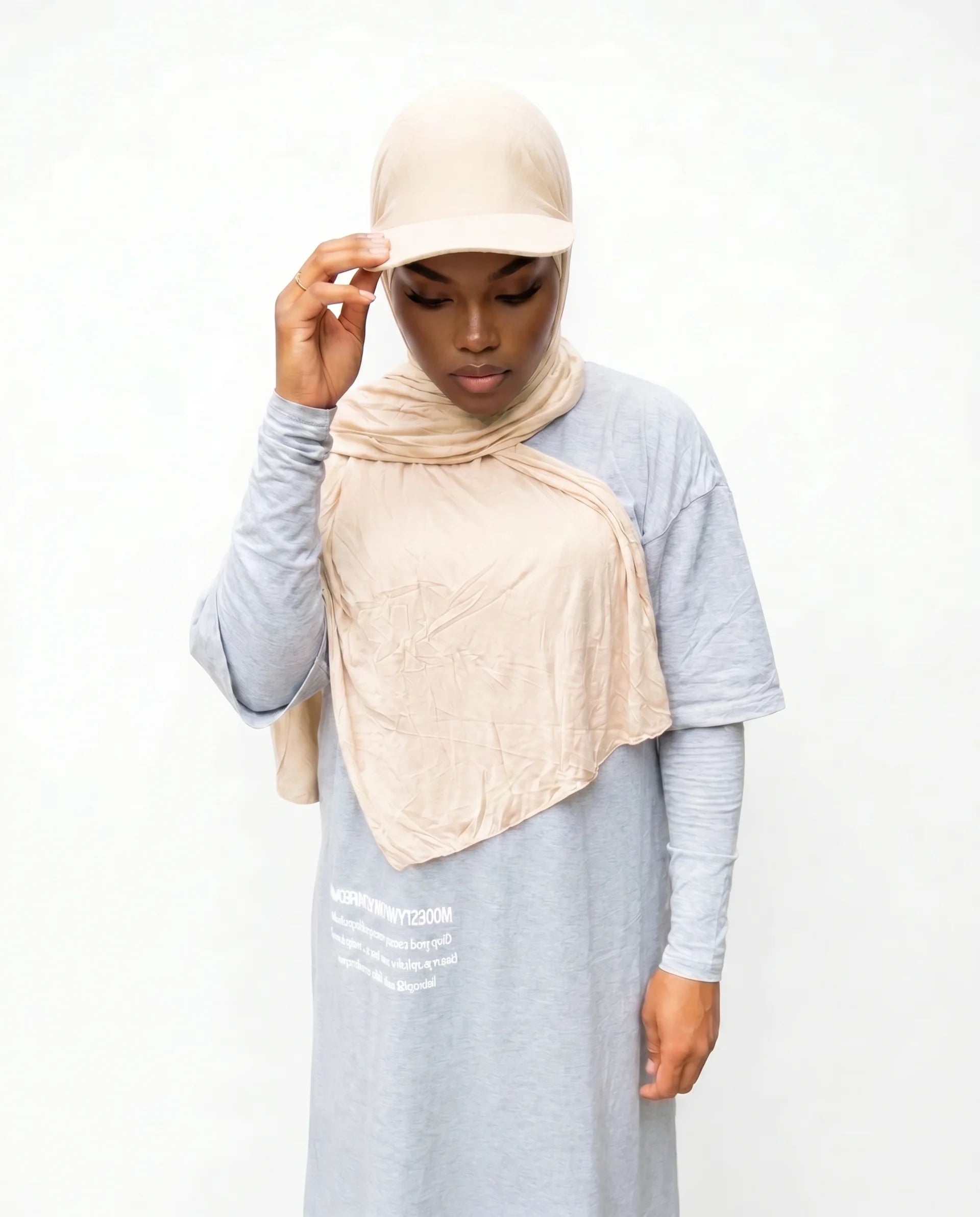 Fitted Cap Jersey Hijab
