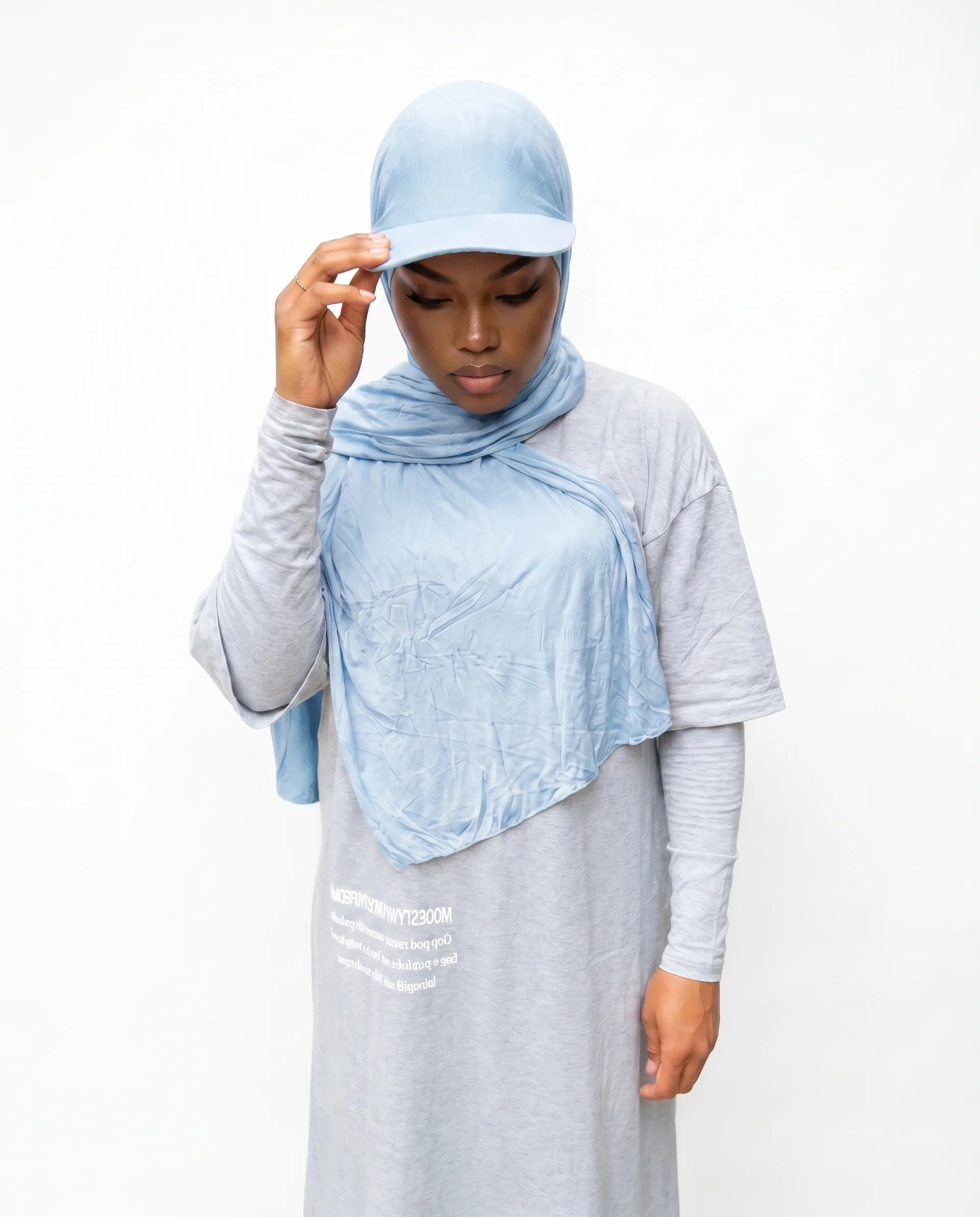 Fitted Cap Jersey Hijab