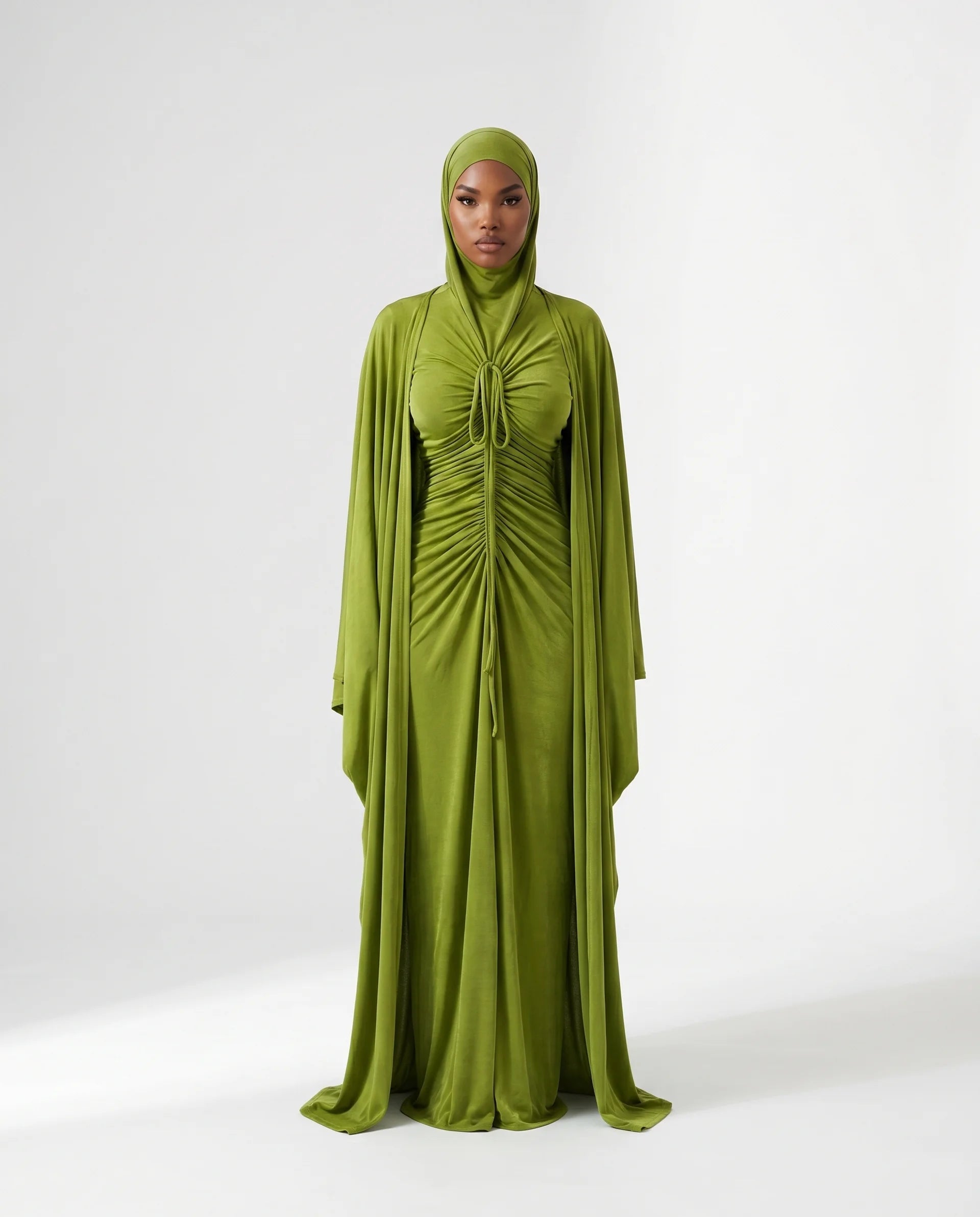 Drawstring Abaya Set