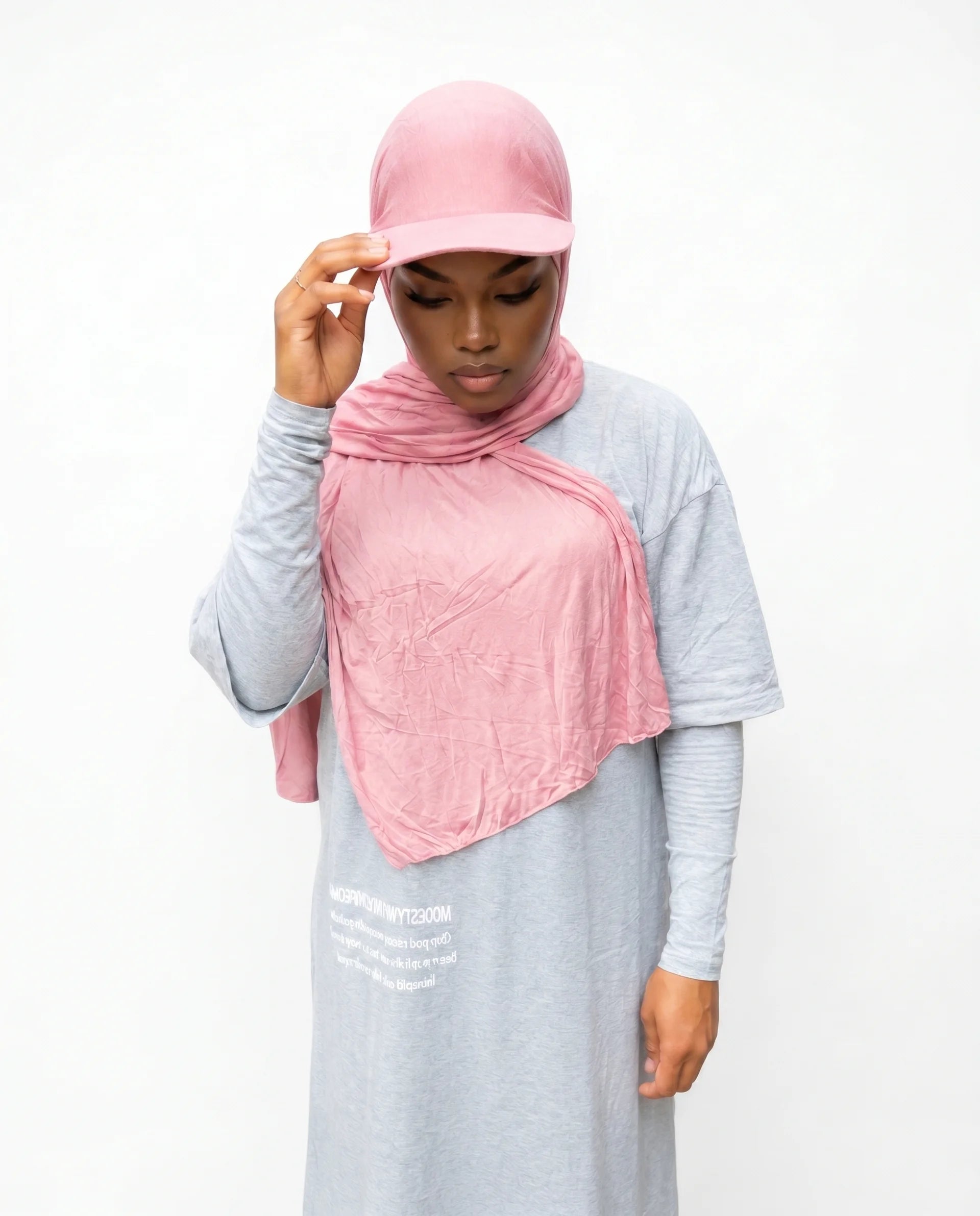 Fitted Cap Jersey Hijab