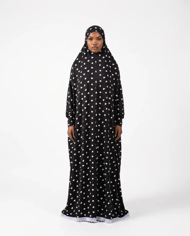 1-Piece Printed Jilbab