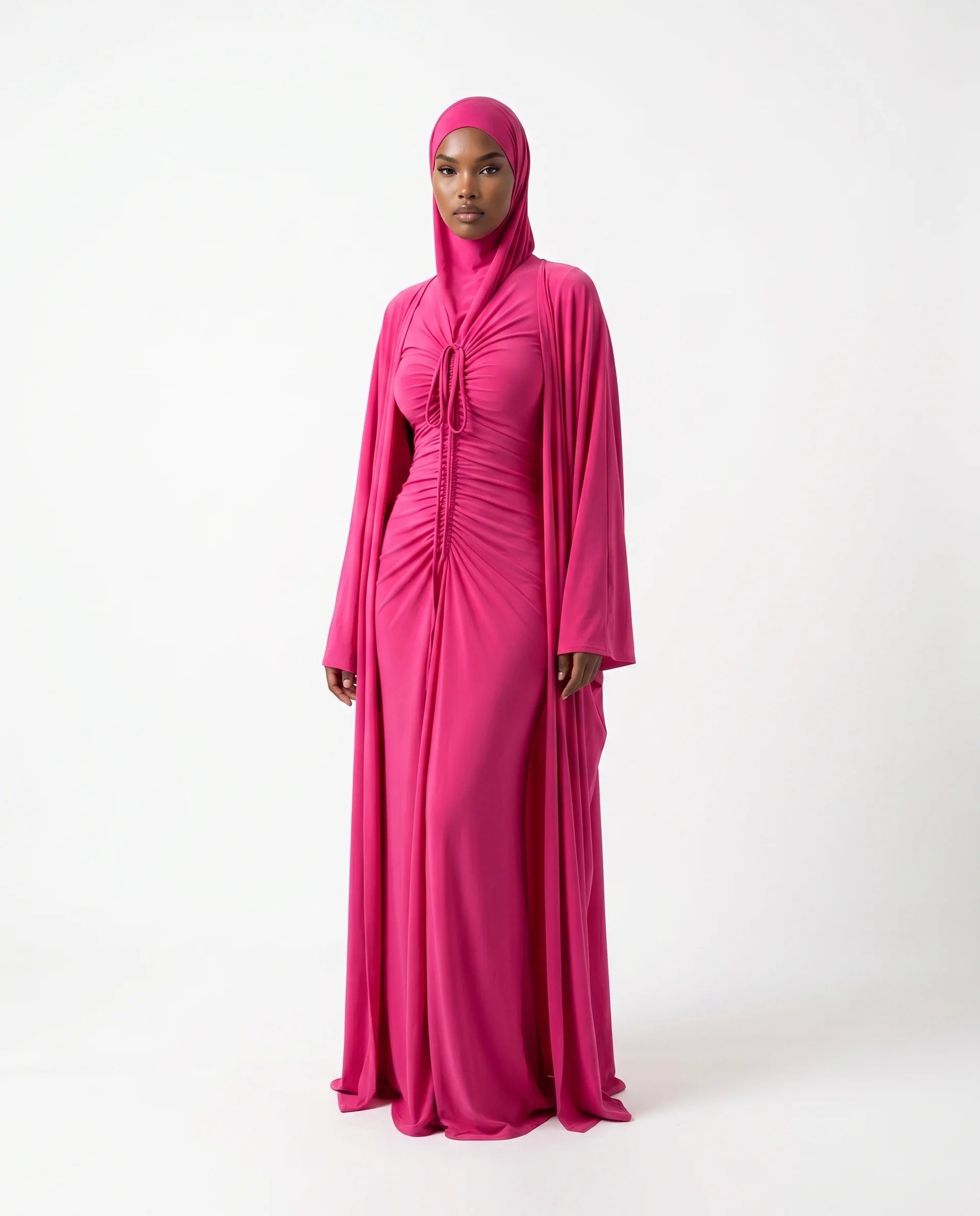 Drawstring Abaya Set