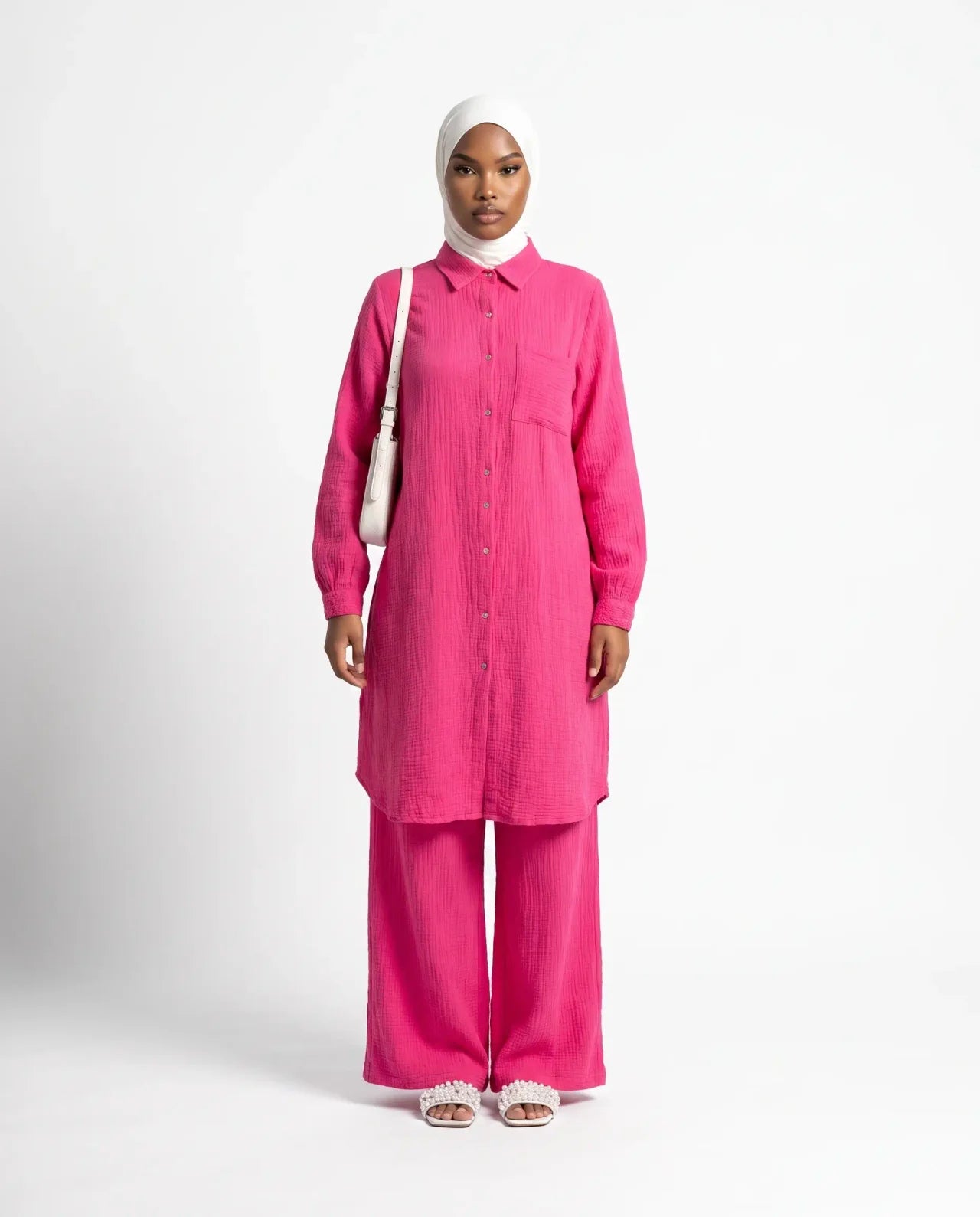 Cotton Gauze Top & Pant Set