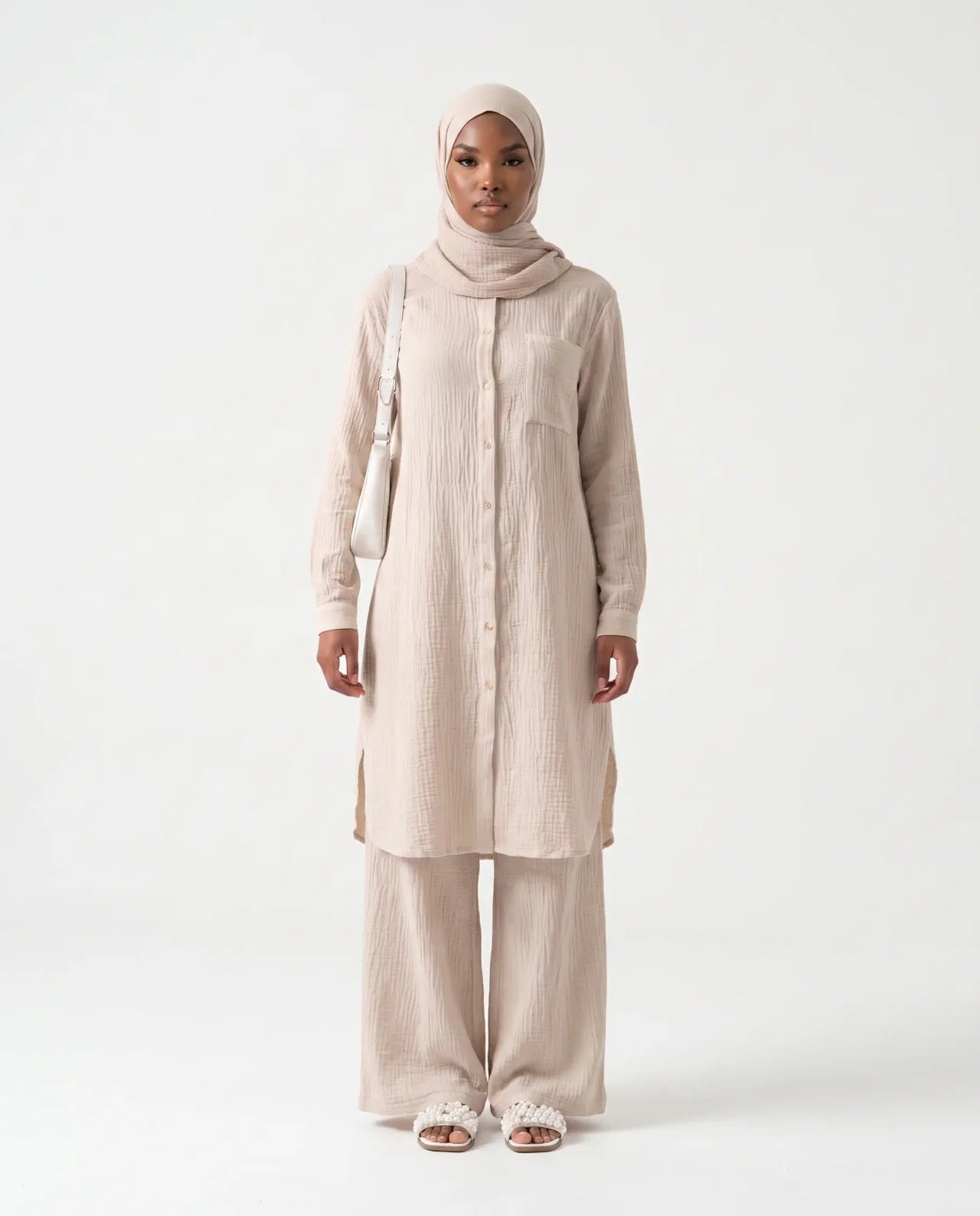 Cotton Gauze Top & Pant Set