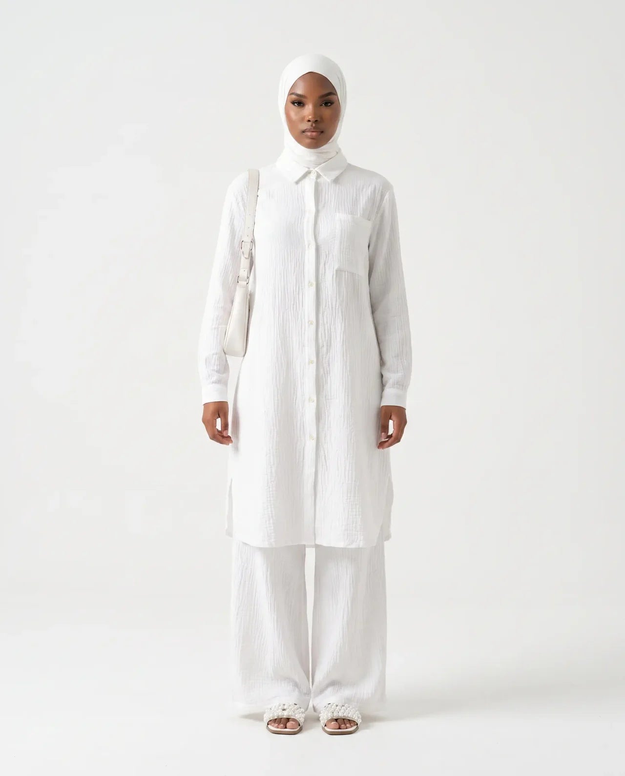 Cotton Gauze Top & Pant Set