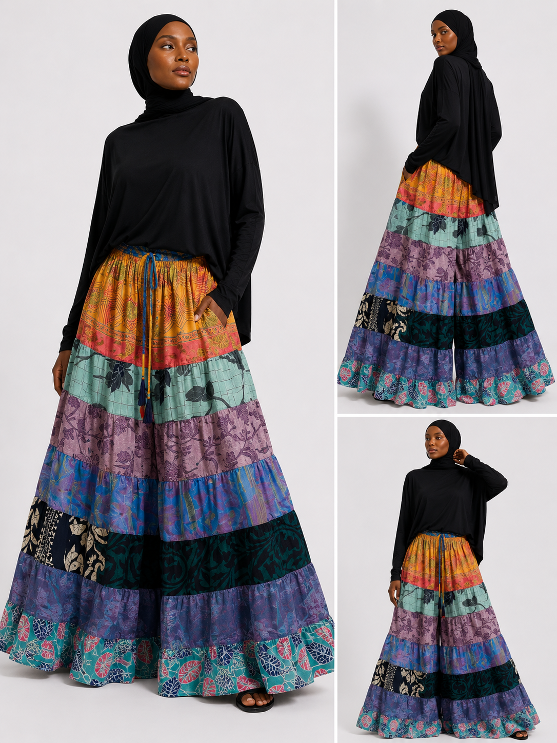 Silk Summer Palazzo Pants