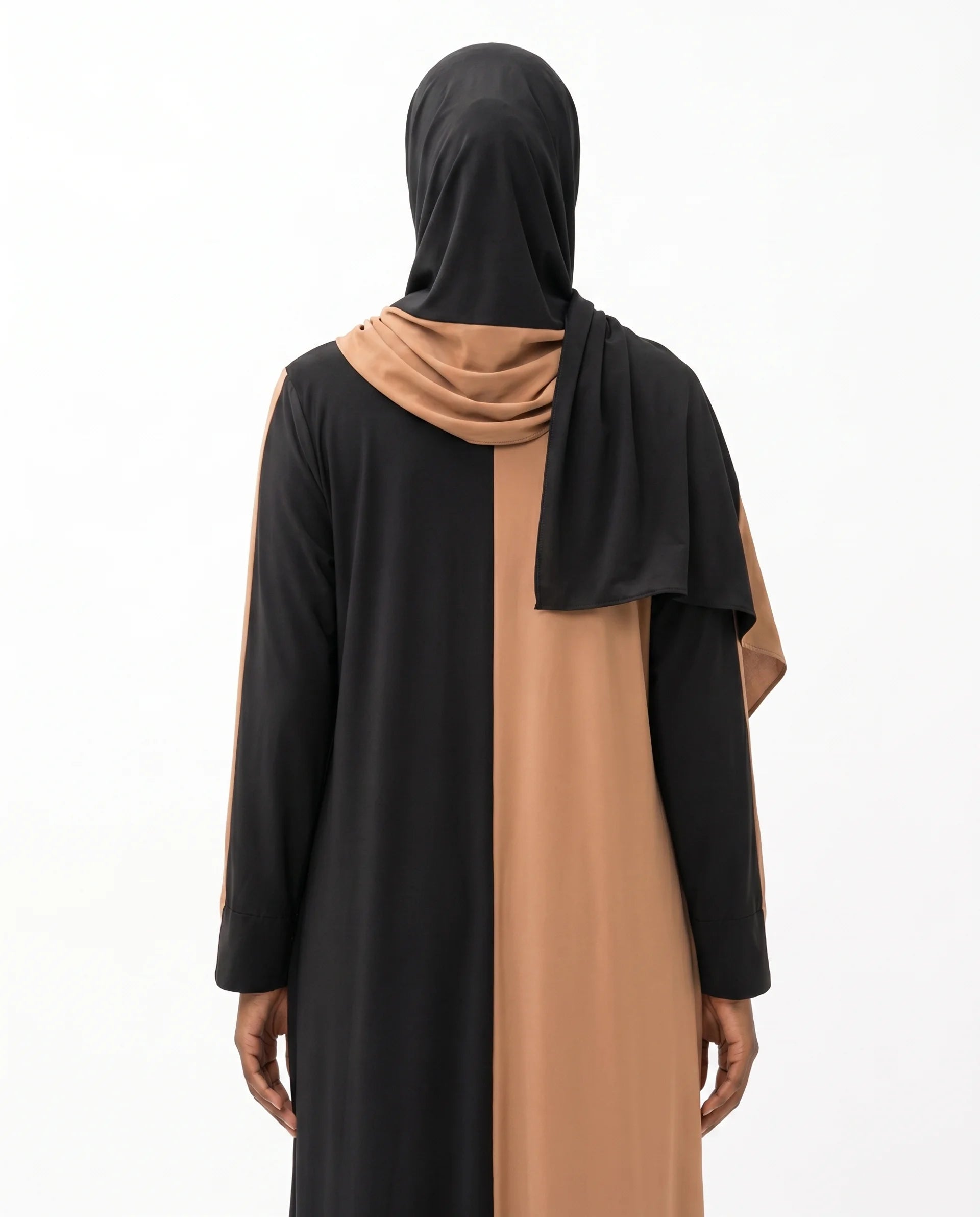 Color Block Abaya Set