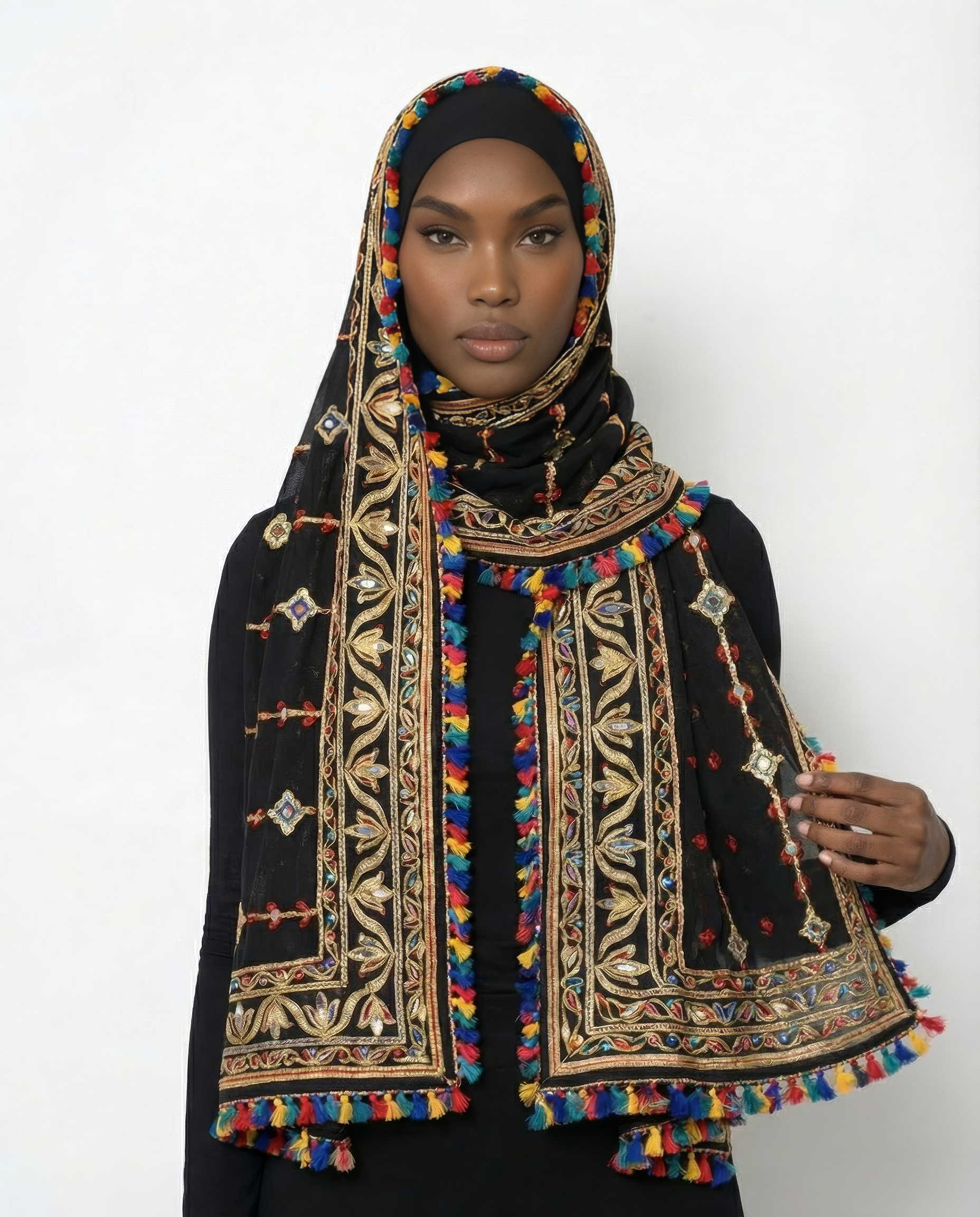 Black Multi Color Pop Shayla