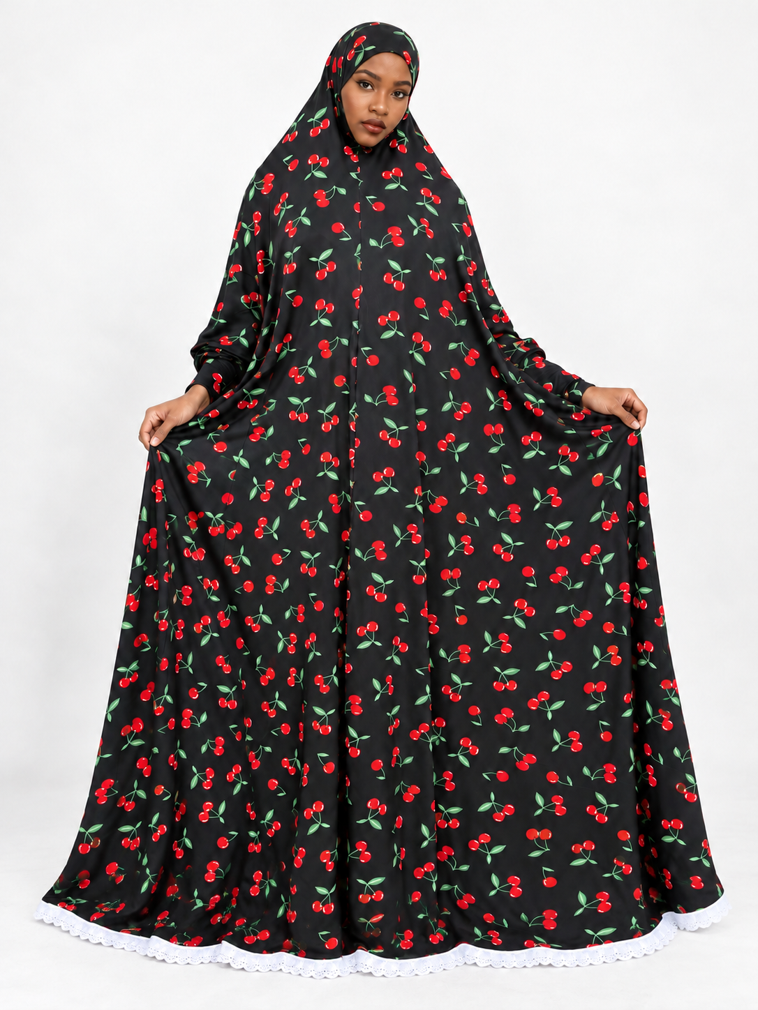 1-Piece Printed Jilbab