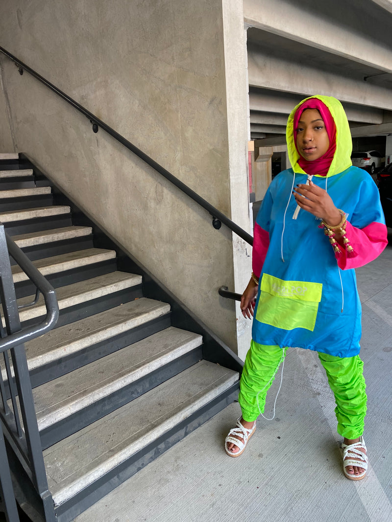 Colorblock Winderbreaker Jacket Top