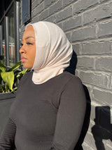 Cream Ribbed Balaclava