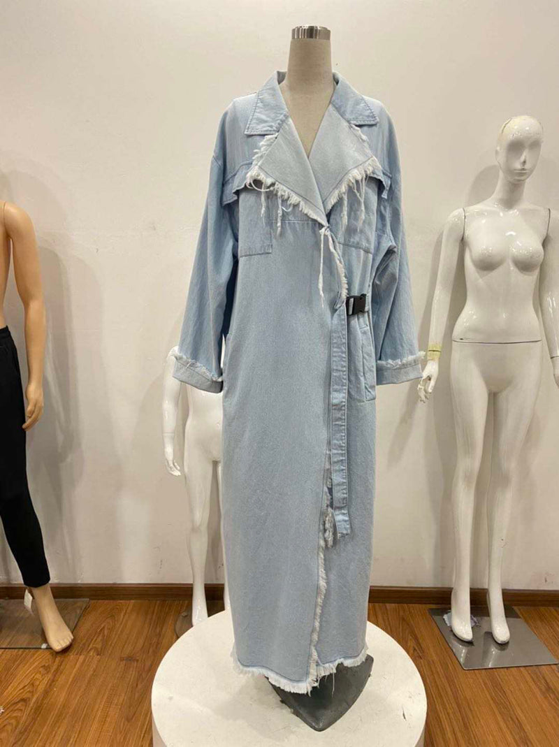 Oversized Denim Jacket with print