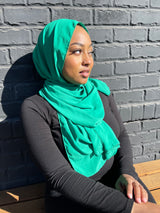 Aqua Chiffon Hijab