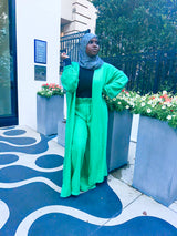 Long Cardigan Pant Set