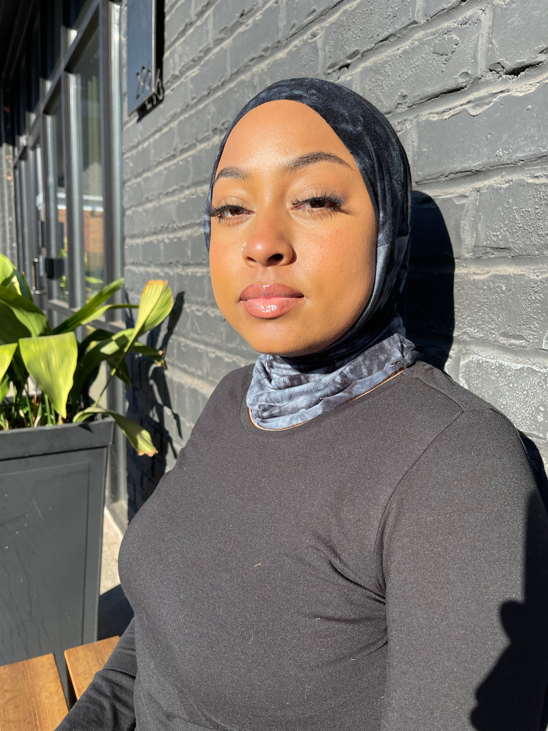 Black Tye Dye Balaclava