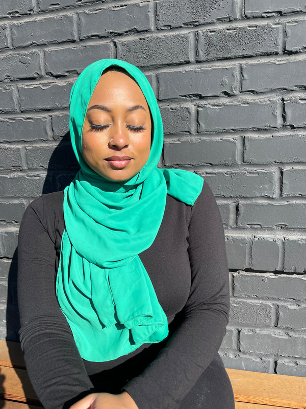 Aqua Chiffon Hijab