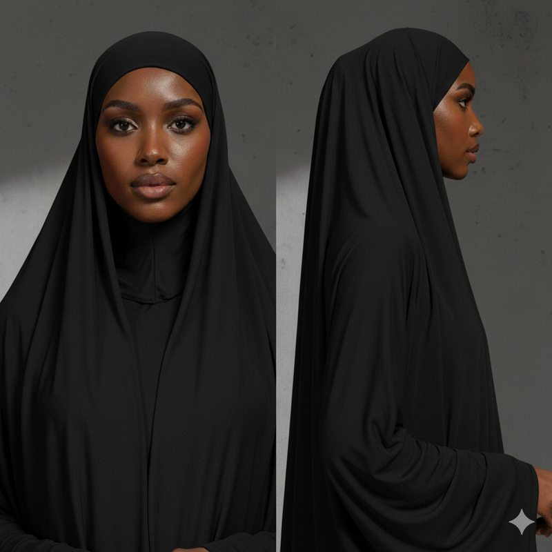 Pinless Jersey Hijab