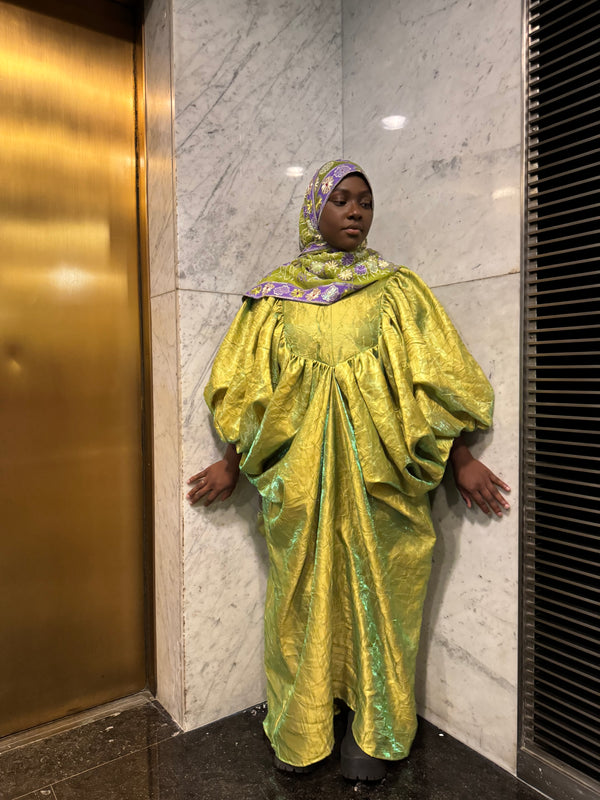 Boubou Draped Dress - Green