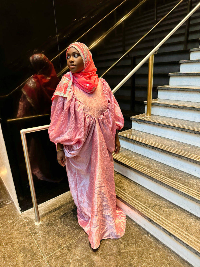 Boubou Draped Dress - Blue