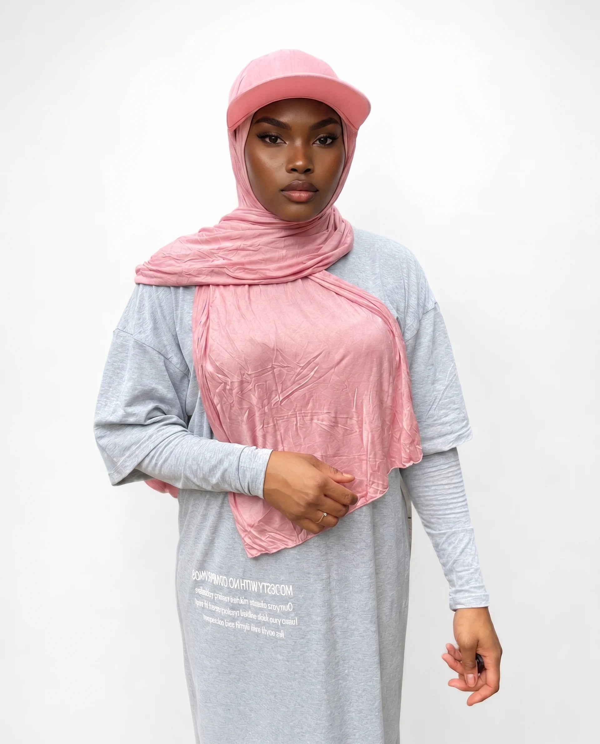 Fitted Cap Jersey Hijab