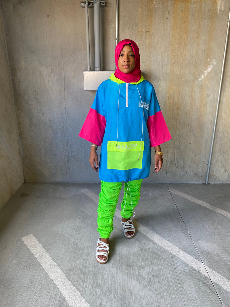 Colorblock Winderbreaker Jacket Top