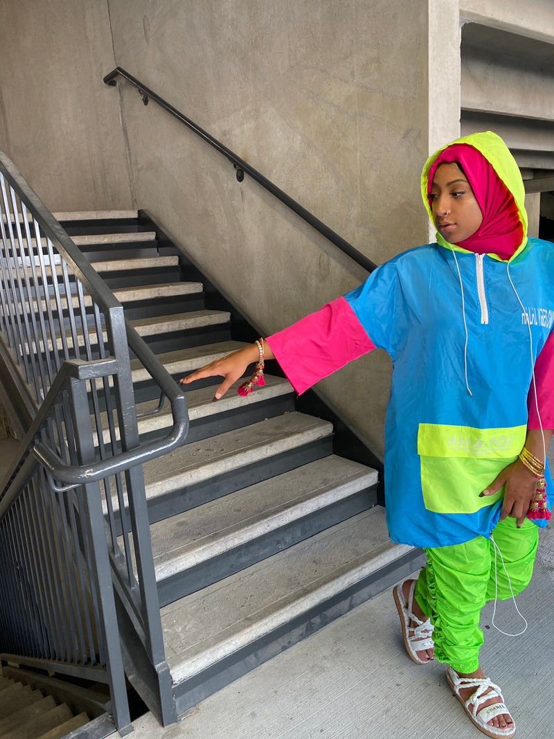 Colorblock Winderbreaker Jacket Top