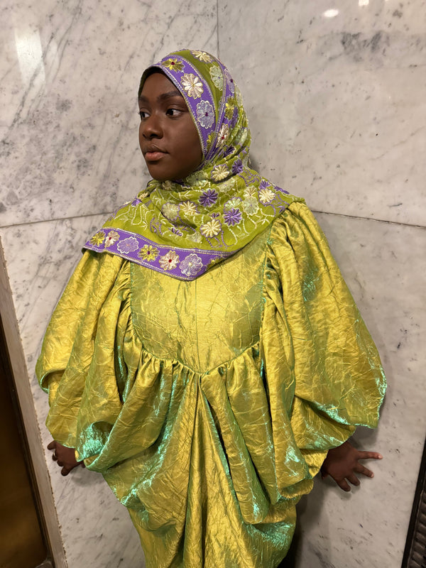 Boubou Draped Dress - Green