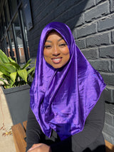 Dark Purple Satin Shayla