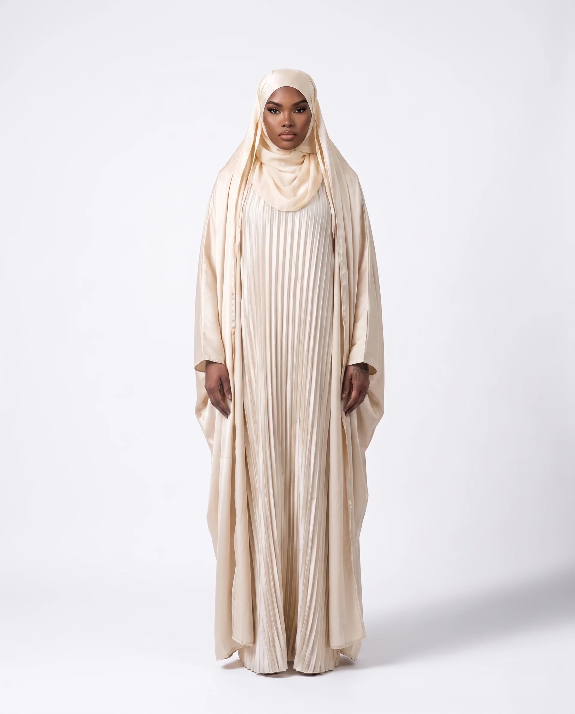 Satin Overhead Abaya Set