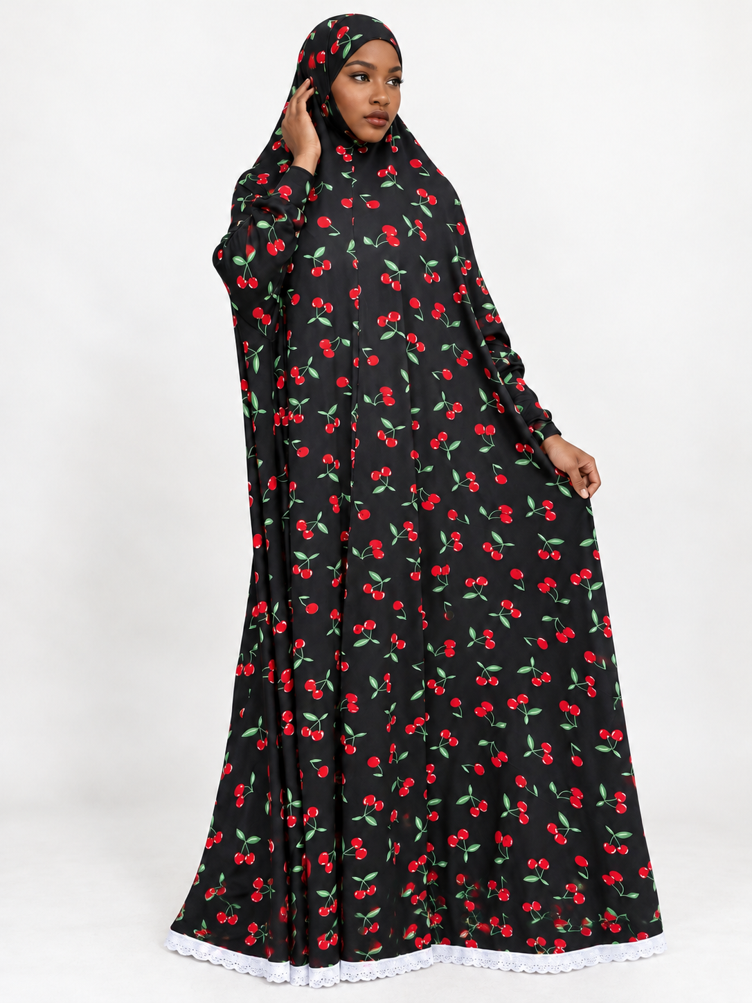 1-Piece Printed Jilbab