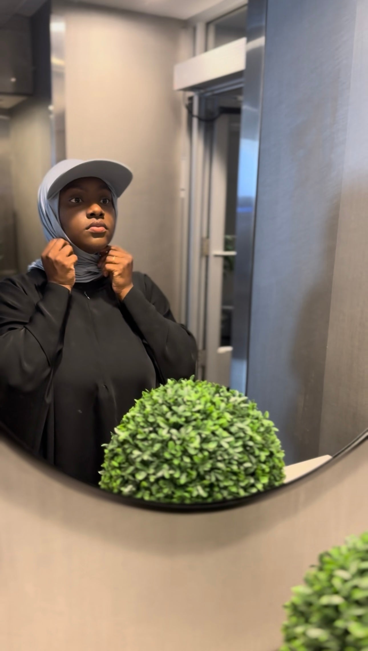 Fitted Cap Jersey Hijab