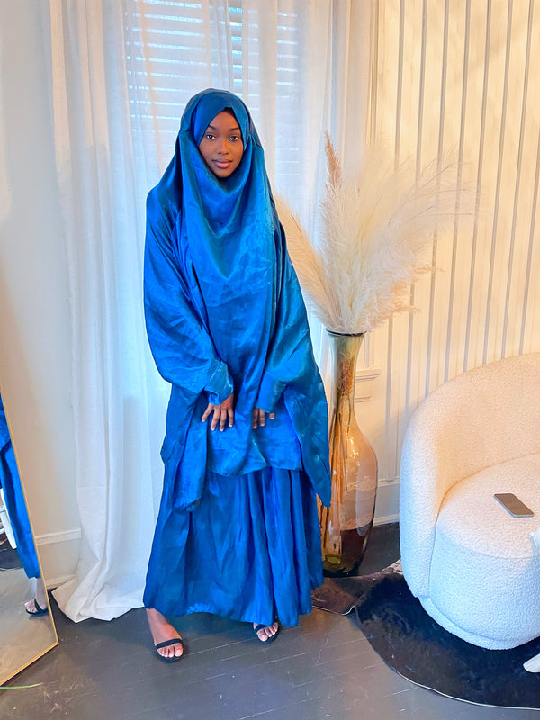 Satin Jilbab Set