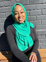 Aqua Chiffon Hijab