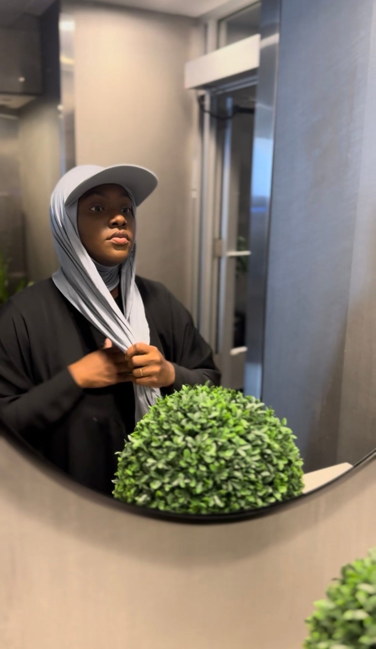 Fitted Cap Jersey Hijab