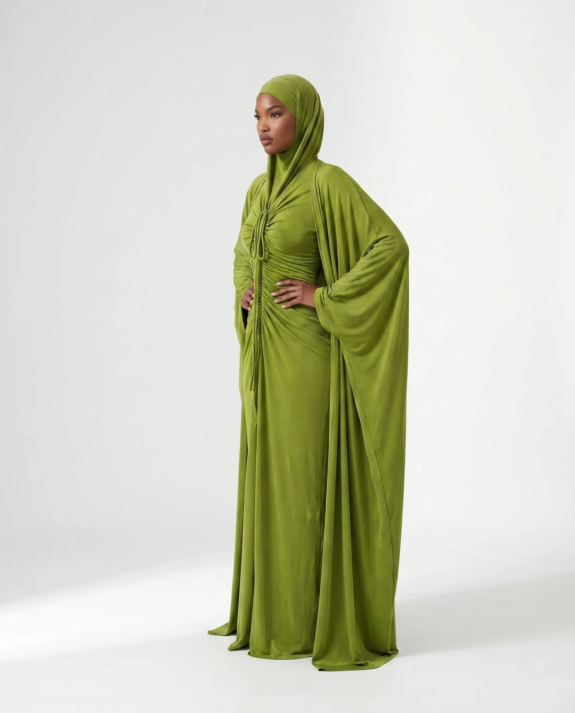Drawstring Abaya Set