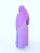Lavender Pleated Overgarment Set