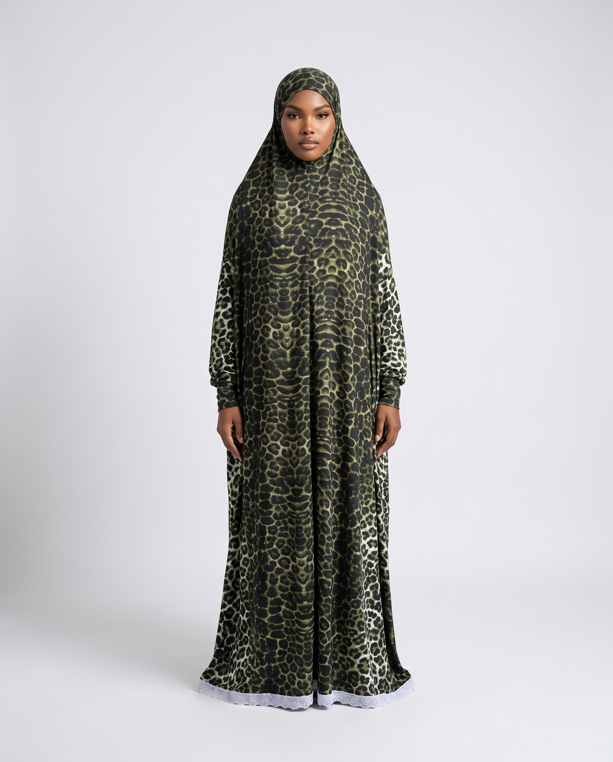 1-Piece Printed Jilbab