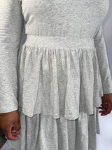Gray Pleated Skirt