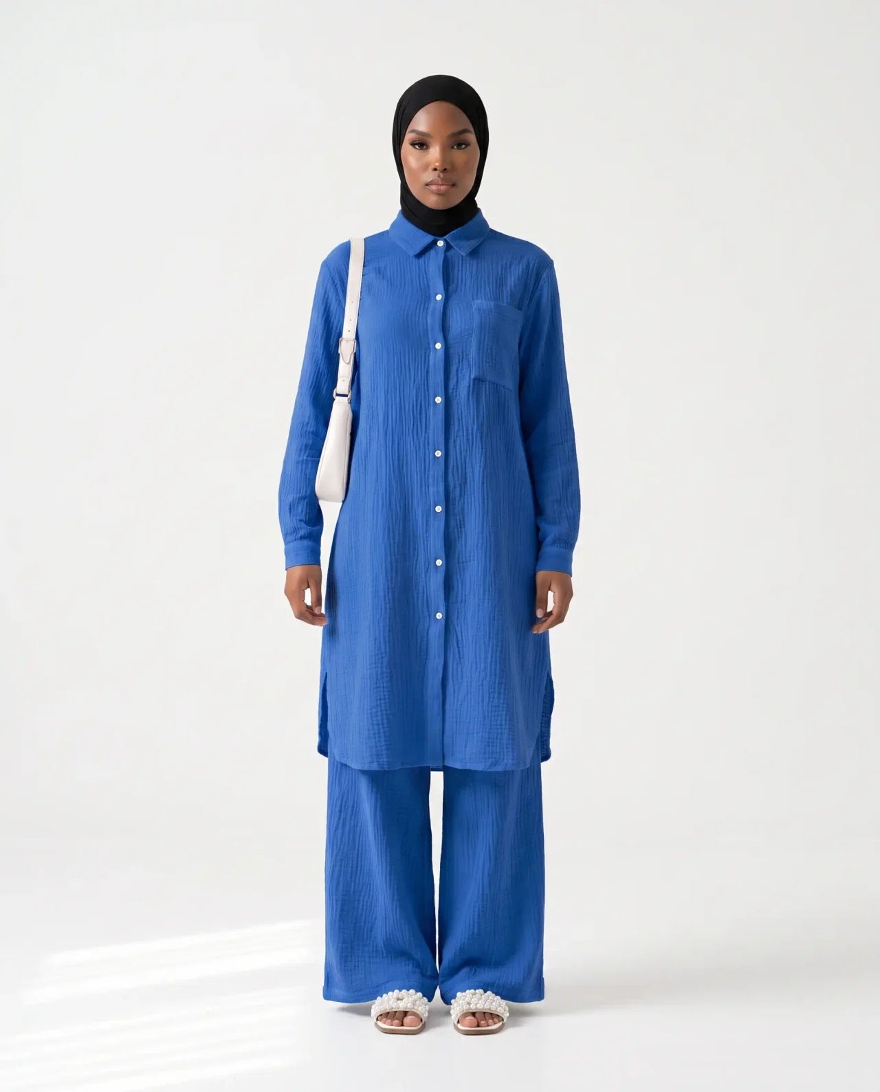 Cotton Gauze Top & Pant Set