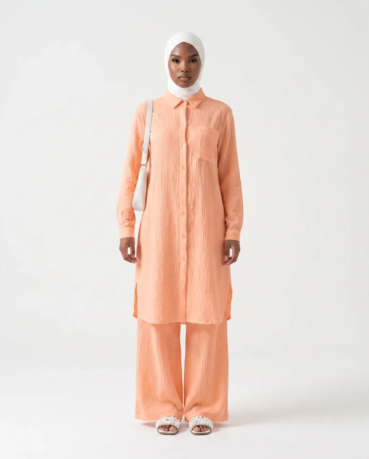 Cotton Gauze Top & Pant Set