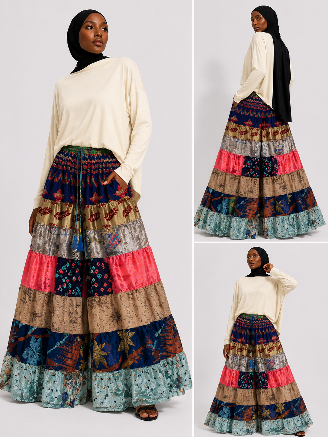 Silk Summer Palazzo Pants
