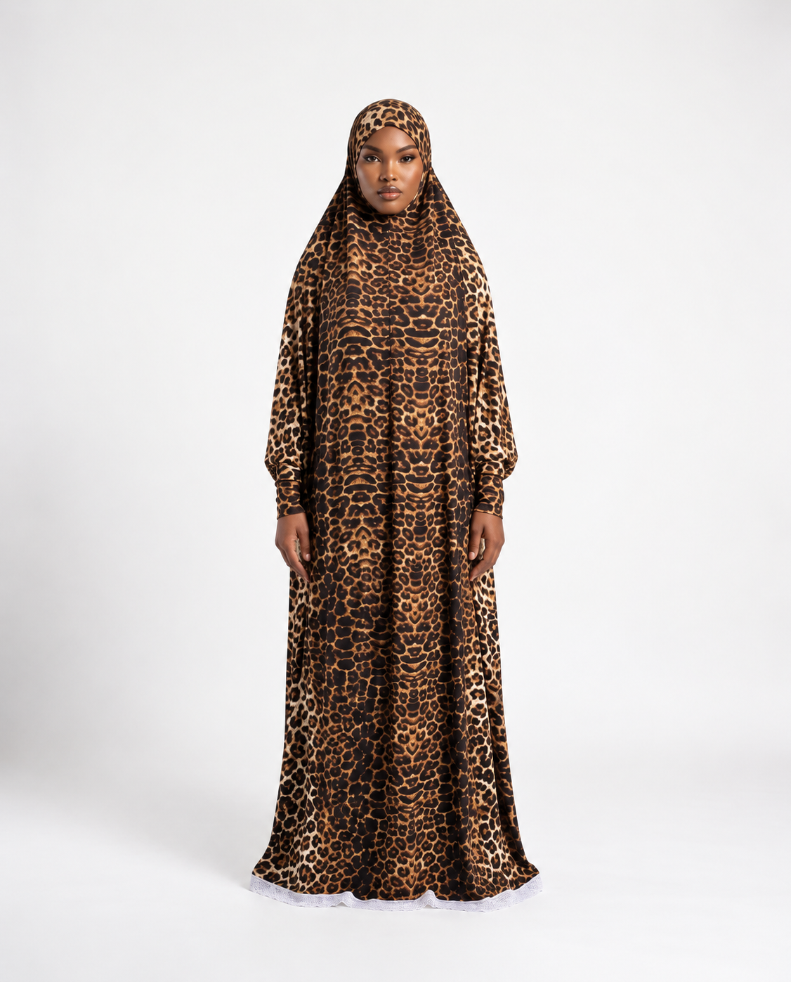 1-Piece Printed Jilbab