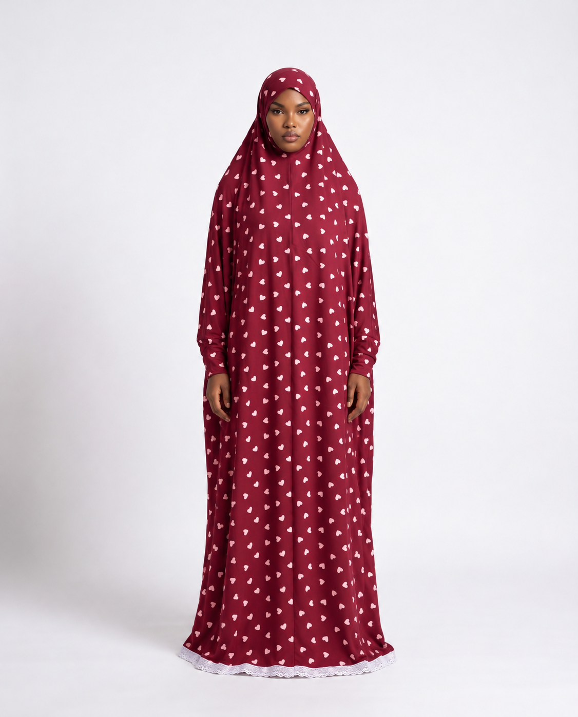1-Piece Printed Jilbab