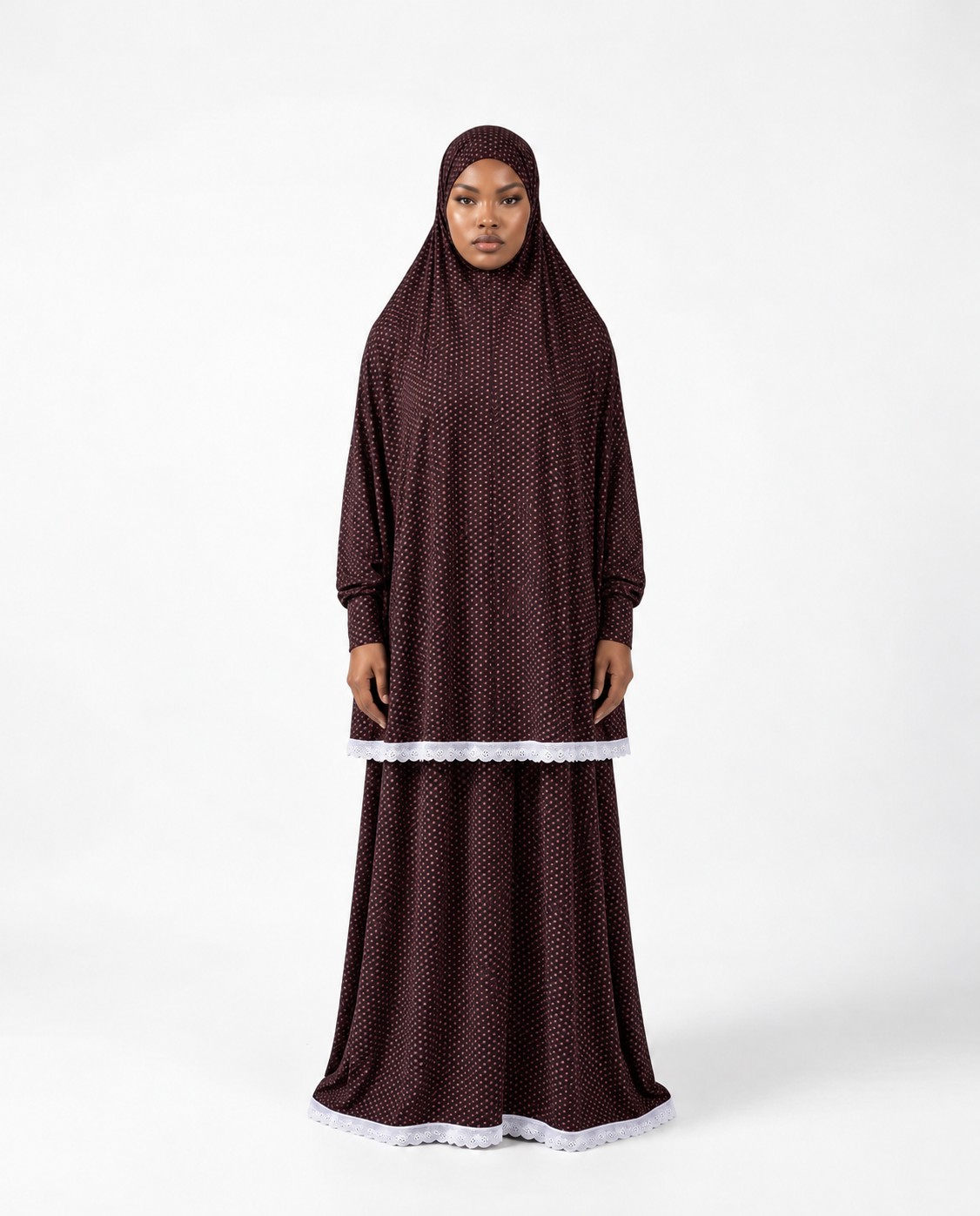 2-Piece Printed Jilbab