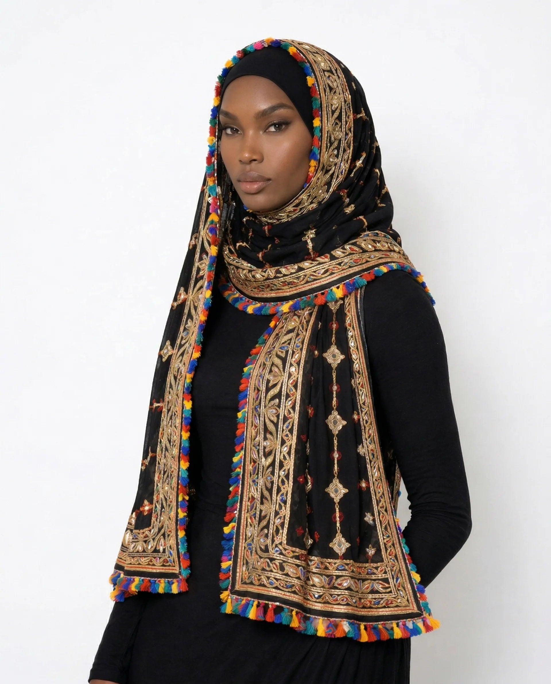 Black Multi Color Pop Shayla