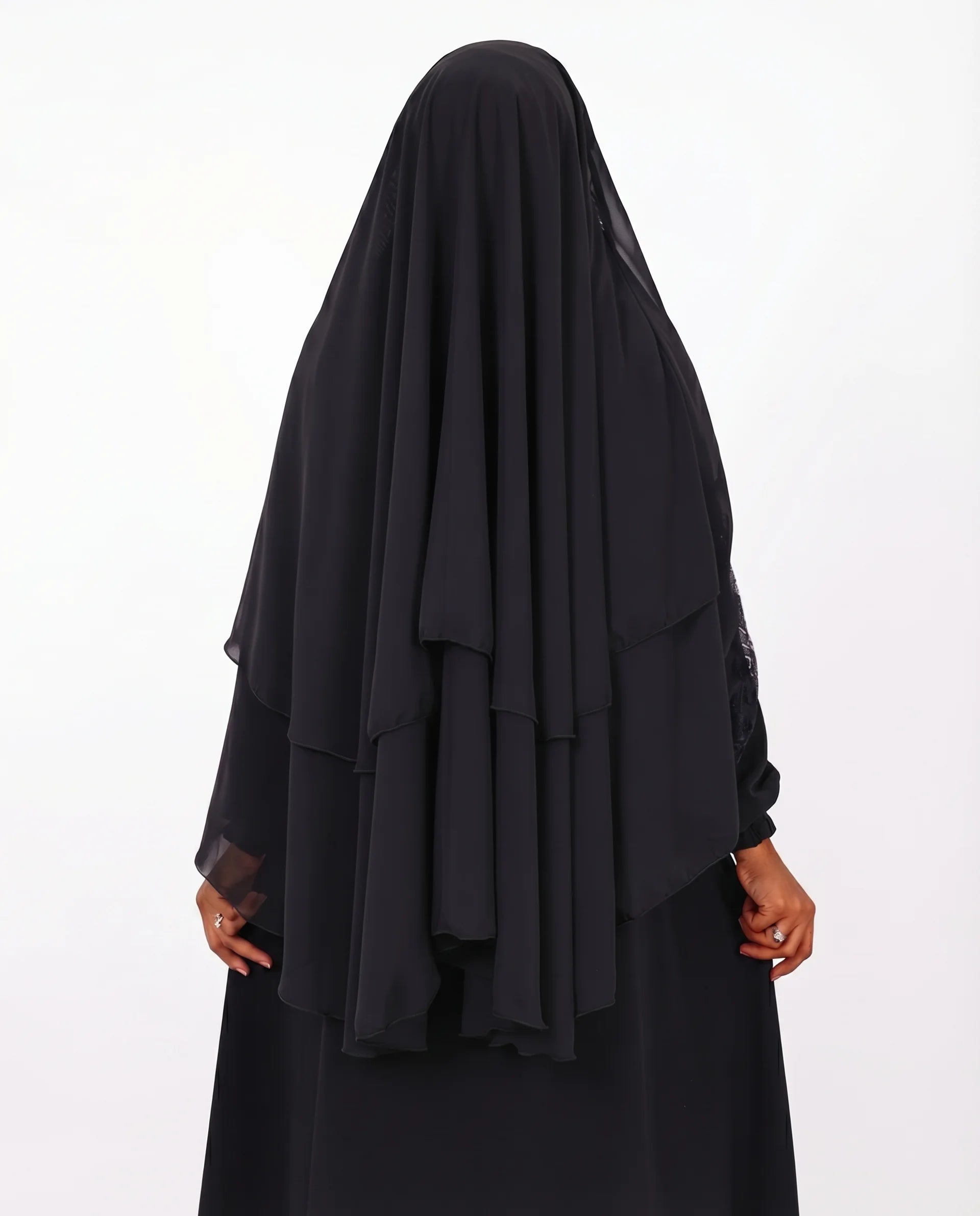 Lace Chiffon Overhead Hijab