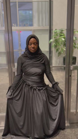 Stretch Scrunch Dress - Black*