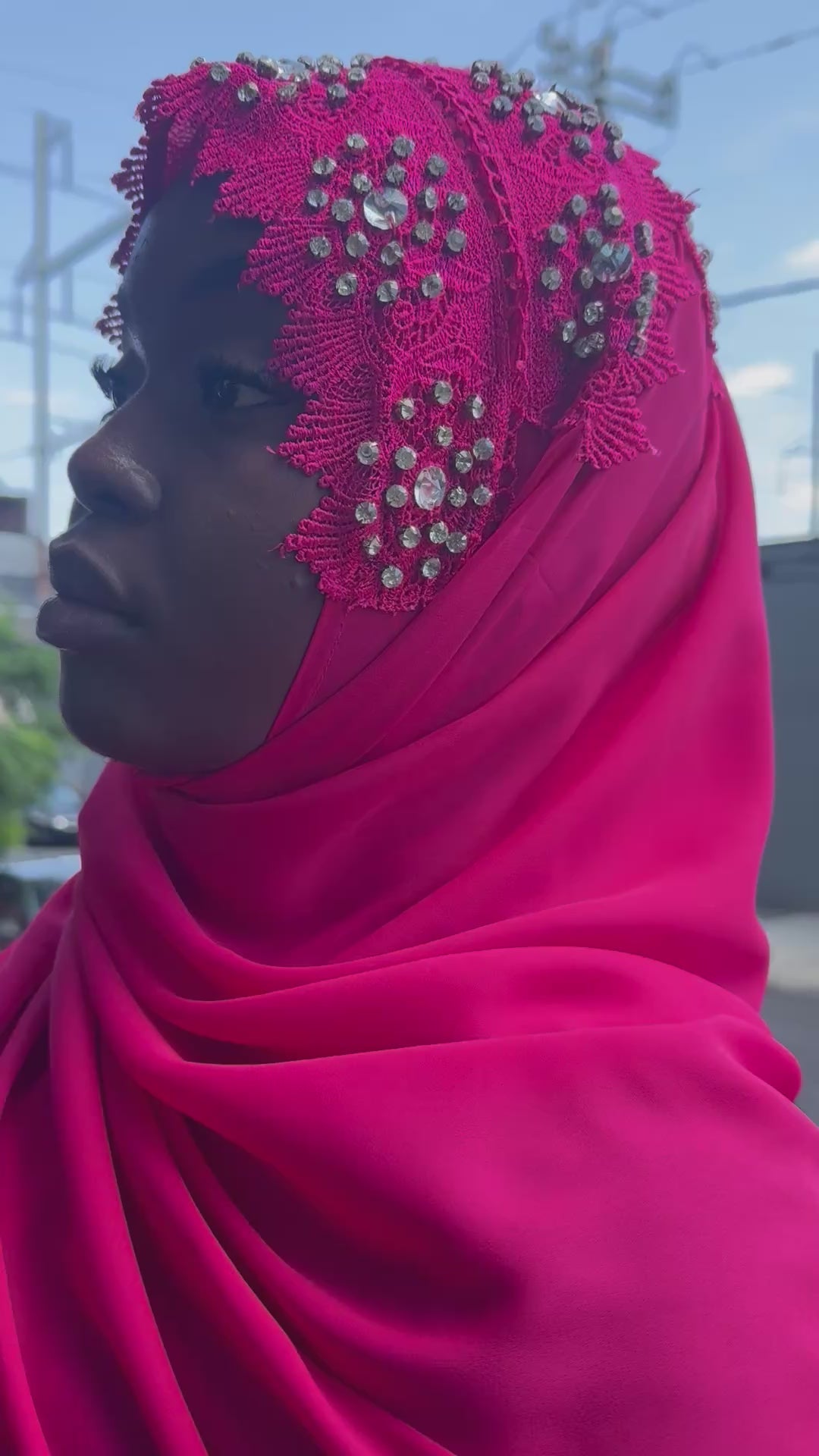 Pink Diamond Hijab